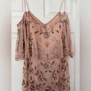 ADRIANNA PAPELL PLATINUM BRIDESMAIDS 40162 SIZE 8